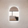 AR2 Arch LED Mirror With Brushed Nickel Framed 600 * 900